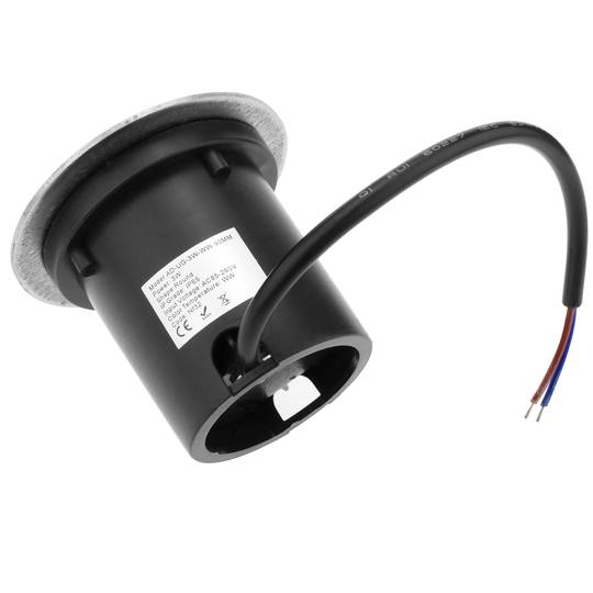 Focus LED de sòl de 3W 80mm. Llum blanc càlid de 3000K