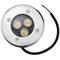 Focus LED de sòl de 3W 80mm. Llum blanc càlid de 3000K