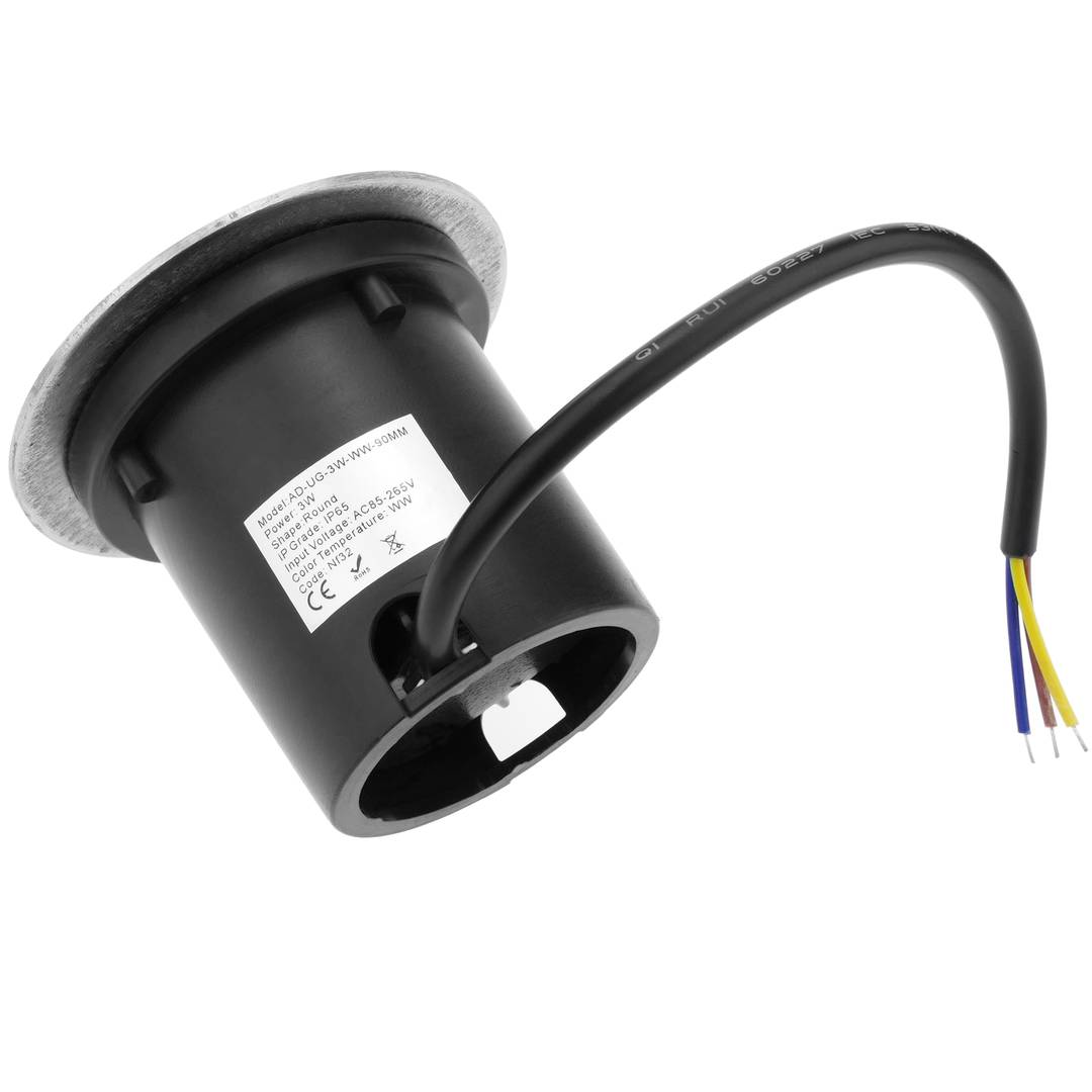 Spot LED 3W 90mm. Lumière de couleur rouge