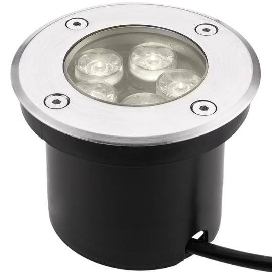Focus LED de sòl de 5W 100mm. Llum blanca dia de 6000K