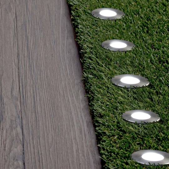 Focus LED de sòl de 5W 100mm. Llum blanca dia de 6000K