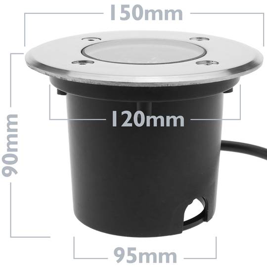 Spot LED 6W 150mm avec lumière rouge