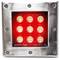 LED spotlight 9W 160x160mm red soil