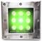 Refletor LED 9W 160x160mm piso verde