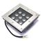 LED spotlight 9W 160x160mm blue floor