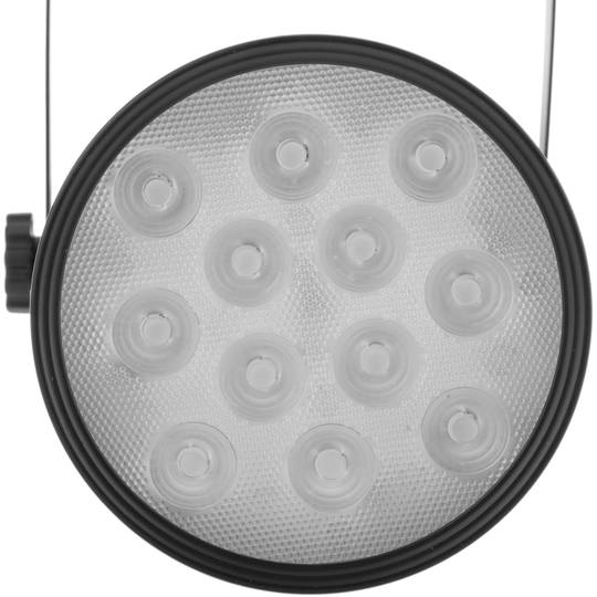 Foco LED de raíl 12W blanco frío día 100x170mm negro