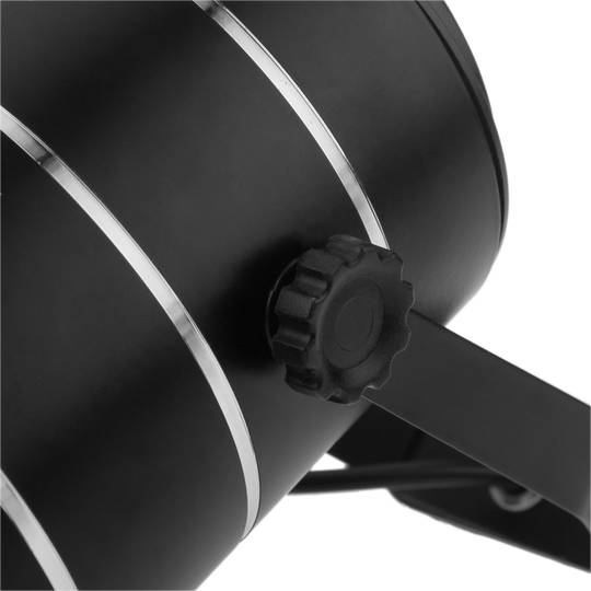 Foco LED de raíl 12W blanco frío día 100x170mm negro