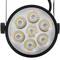 7W led-raillicht koudwit dag 80x110mm zwart