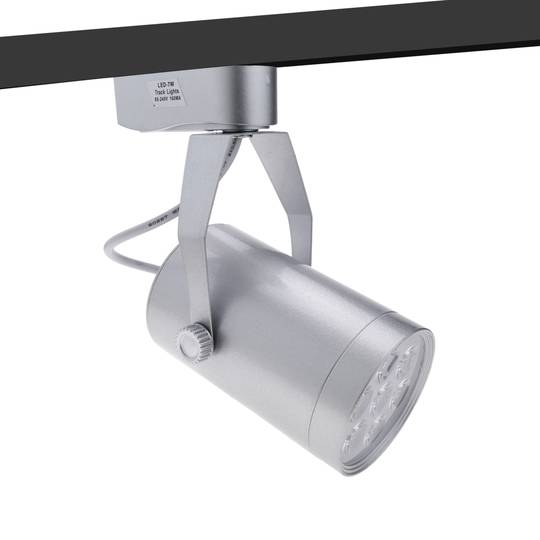 Reflektor LED 7W zimny biały dzień 70x123mm srebrny