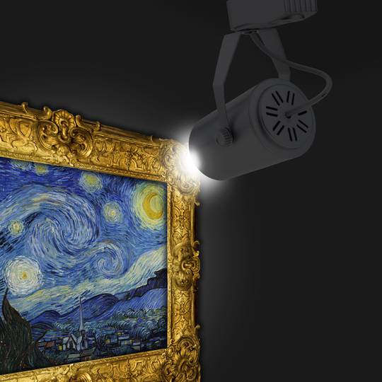 Reflektor LED 7W zimny biały dzień 70x123mm srebrny