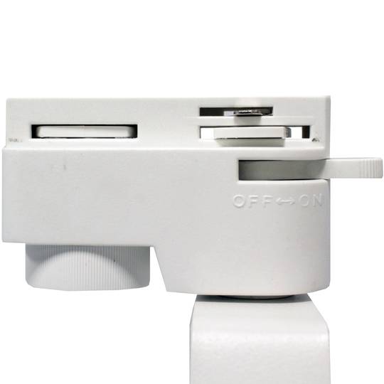 12W LED-raillicht koudwit dag 100x190mm ivoorwit