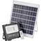 Foco de luz LED de 1100 lm para exterior IP66 con batería recargable 10000 mAh y panel solar