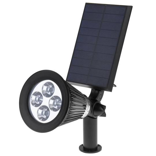 Projecteur solaire avec poteau de 8m et bouton poussoir LED 140W