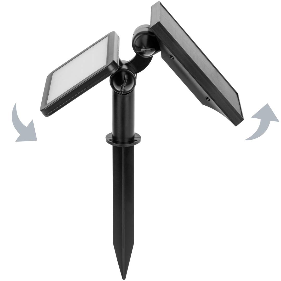 Solar LED Spotlight IP44 3W 300LM with Garden Stake