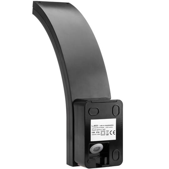 Aplique LED de pared con sensor de movimiento y oscuridad IP54 15W