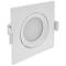 LED light 90mm square recessed 7W warm white 3200K