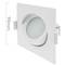 LED light 90mm square recessed 7W warm white 3200K