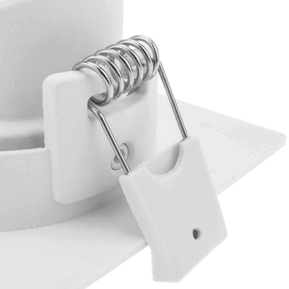 LED light 90mm square recessed 7W warm white 3200K