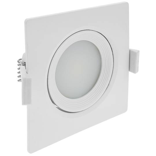 Luz LED 90mm empotrada cuadrada 7W blanco neutro 4000K