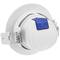 Feu à LED 90mm encastré rond 7W blanc chaud 3000K