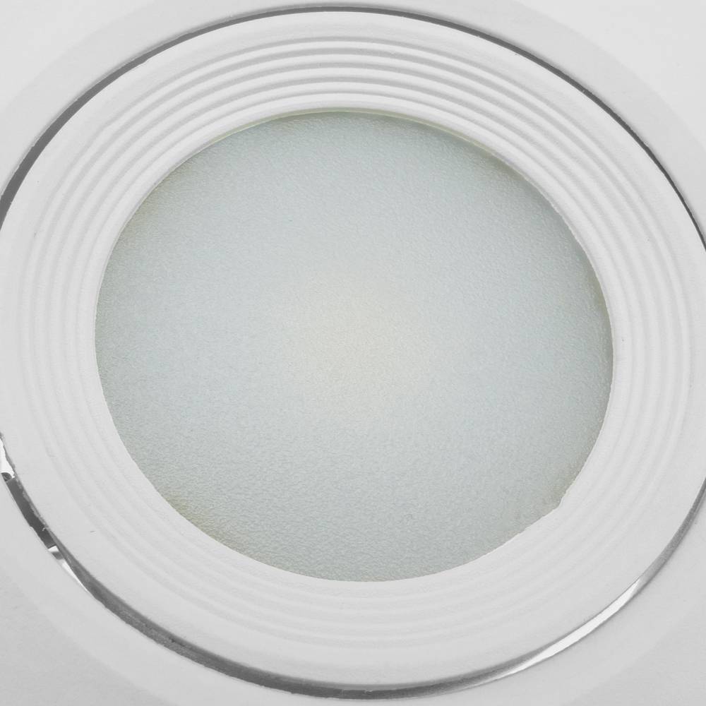 Feu à LED 90mm encastré rond 7W blanc chaud 3000K