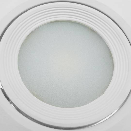 Feu à LED 90mm encastré rond 7W blanc chaud 3000K