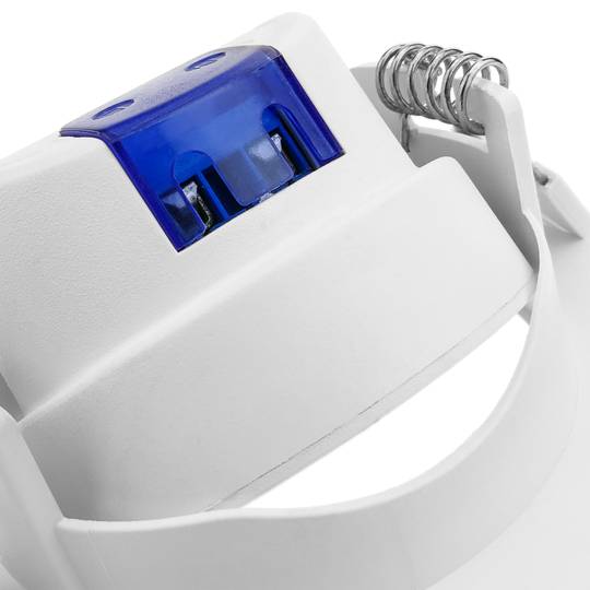 Feu à LED 90mm encastré rond 7W blanc chaud 3000K