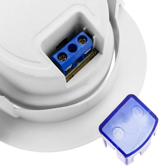 Feu à LED 90mm encastré rond 7W blanc chaud 3000K