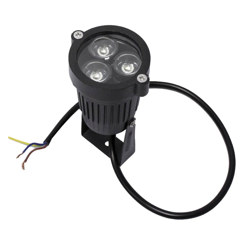 LED spotlight 3W cold white day 60x78mm IP65 for outdoor