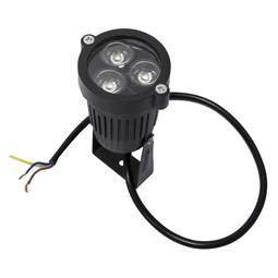 LED-spot 3W koudwit dag 60x78mm IP65 voor buiten
