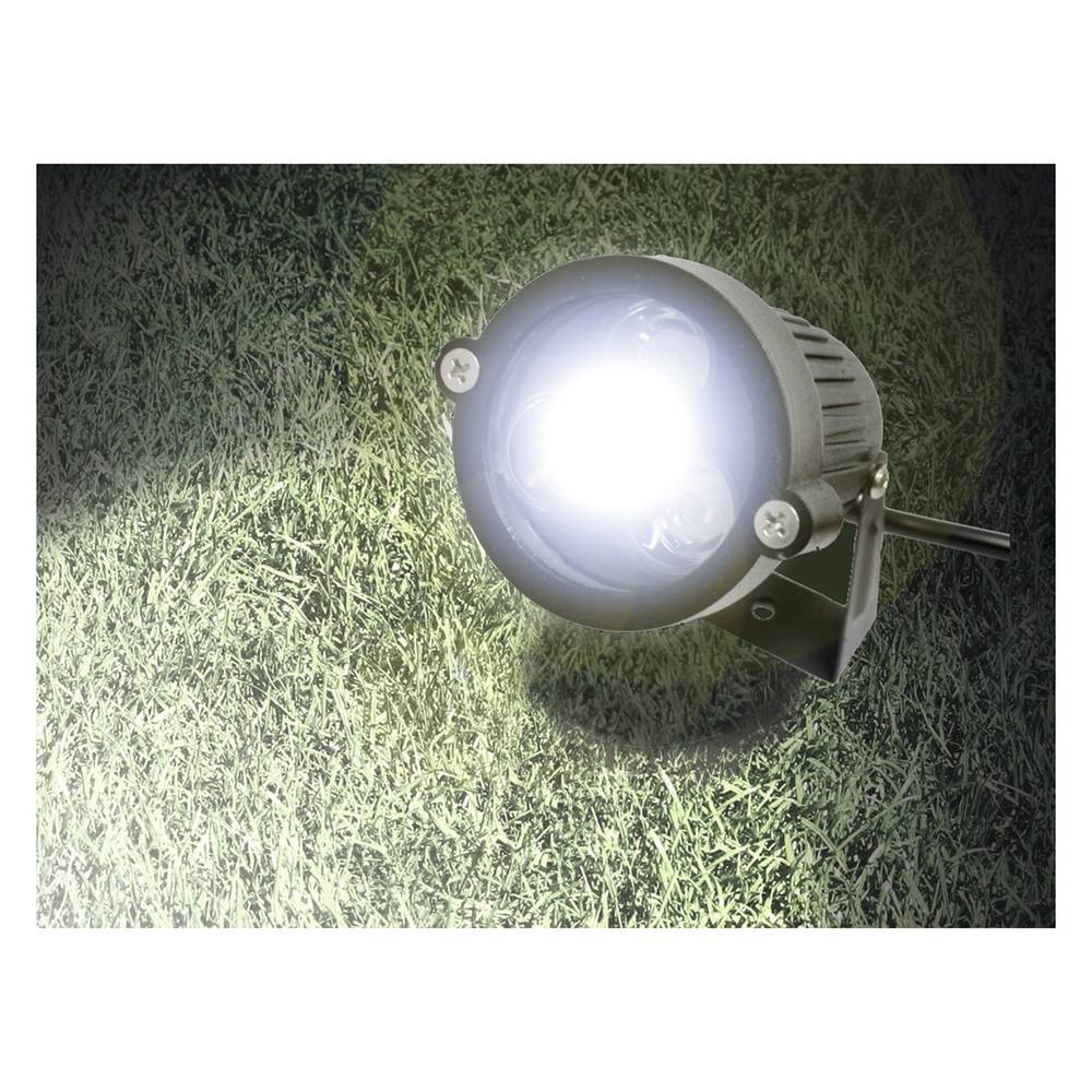 LED spotlight 3W cold white day 60x78mm IP65 for outdoor