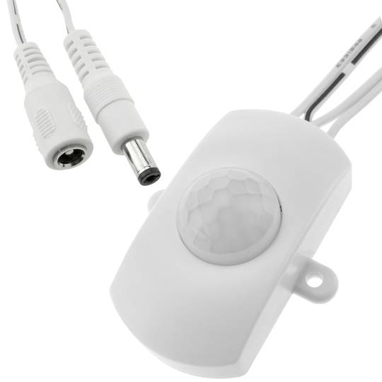 Rilevatore di movimento a infrarossi 5 x 4 x 2,2 cm DC bianco