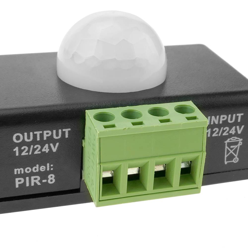 Détecteur de mouvement infrarouge 7,6 x 4,5 x 3,3 cm DC noir