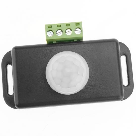 Détecteur de mouvement infrarouge 7,6 x 4,5 x 3,3 cm DC noir