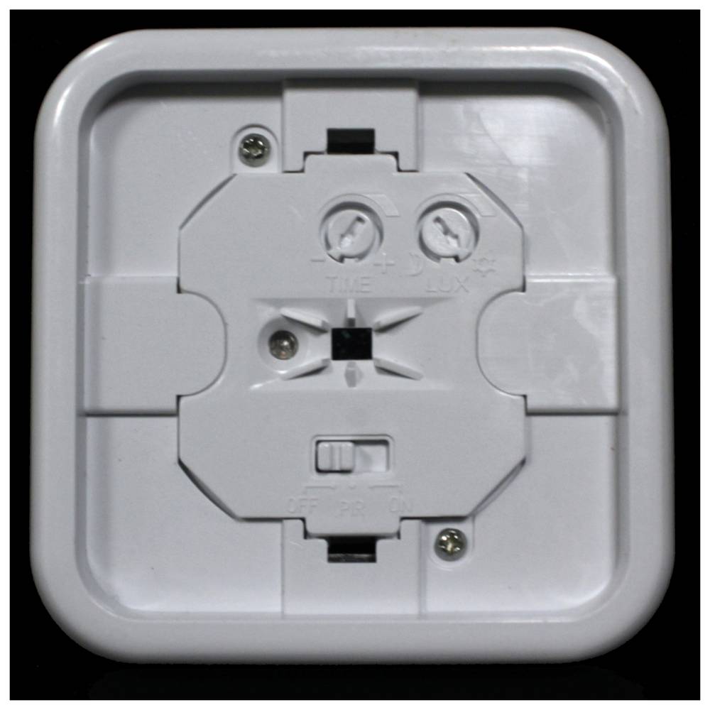 Wall infrared motion detector and ambient light 80x80mm