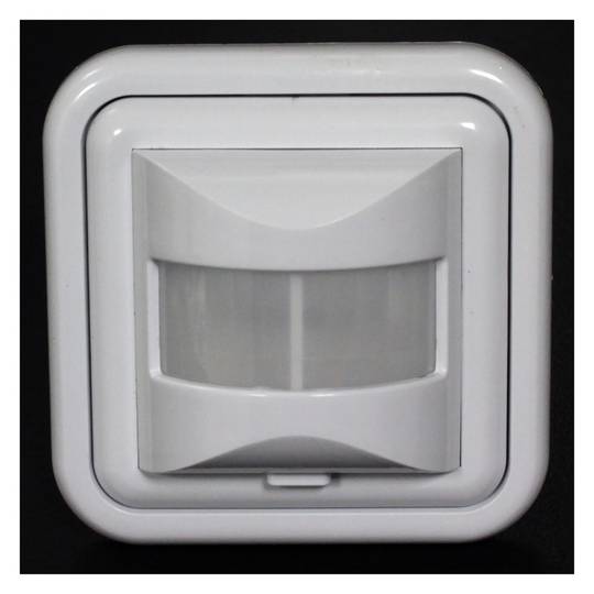 Wall infrared motion detector and ambient light 80x80mm