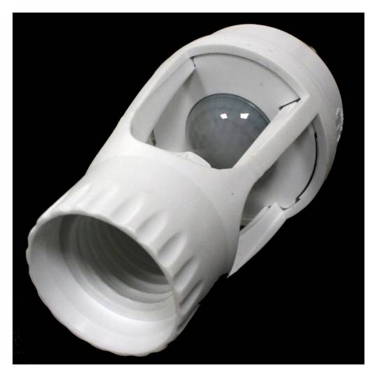 Detector de moviment per infrarojos per bombeta E27