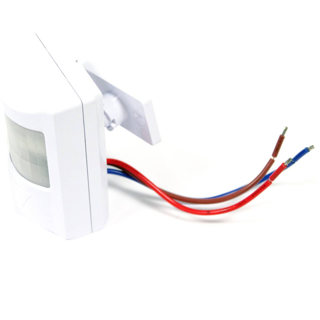 Detector de movimiento por infrarrojos con cabezal orientable peana