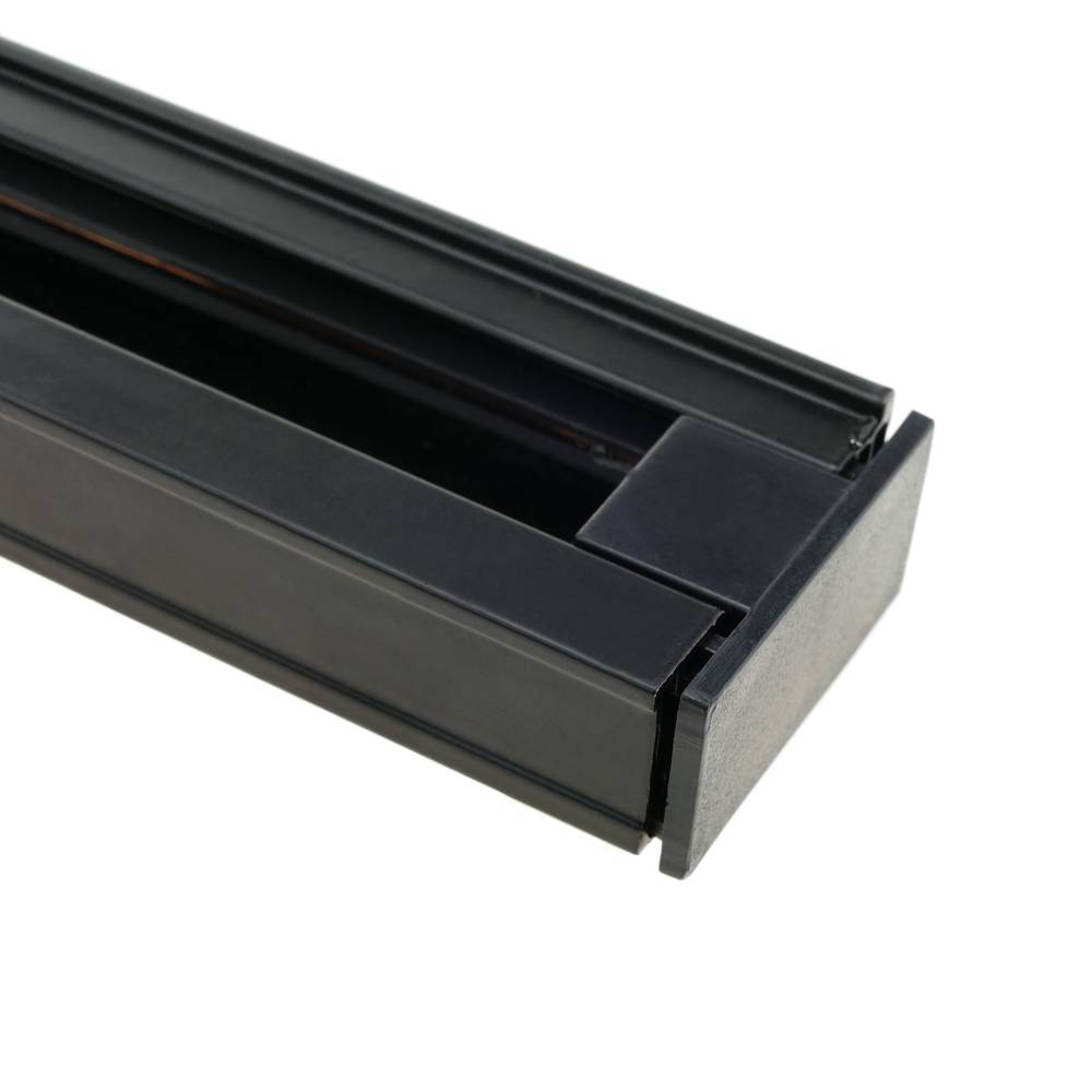 1-Phasen Hochvoltschiene Schiene für Deckenbeleuchtung 100cm schwarz