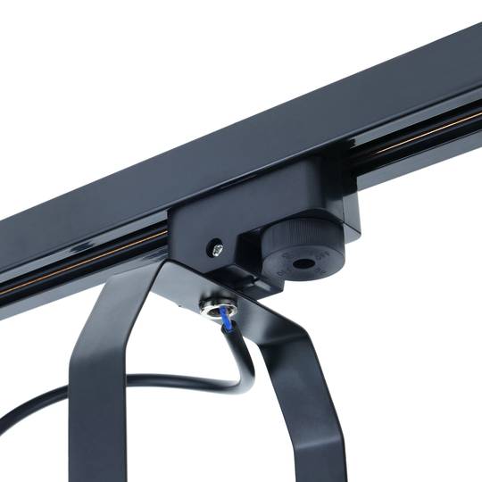 1-Phasen Hochvoltschiene Schiene für Deckenbeleuchtung 100cm schwarz