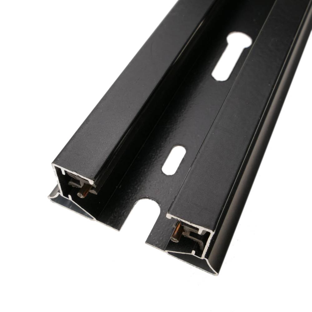Binario elettrificato per illuminazione monofase 150cm nero