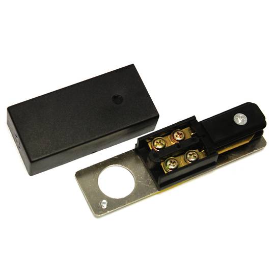 Terminale di alimentazione per luce di soffitto rail rail 1-way nero