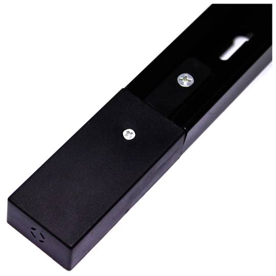 Terminale di alimentazione per luce di soffitto rail rail 1-way nero