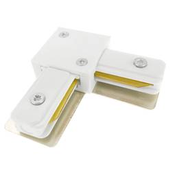 coude Union montage pour rail de lumière au plafond voie 1 voie blanche