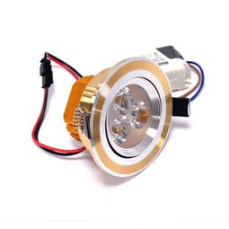 Einbau LED Downlight 3W kühlen Weißgold 65mm Tag