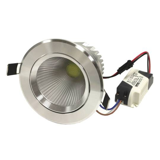 7W LED ha messo Downlight 95 millimetri bianco-argento giorno COB7W