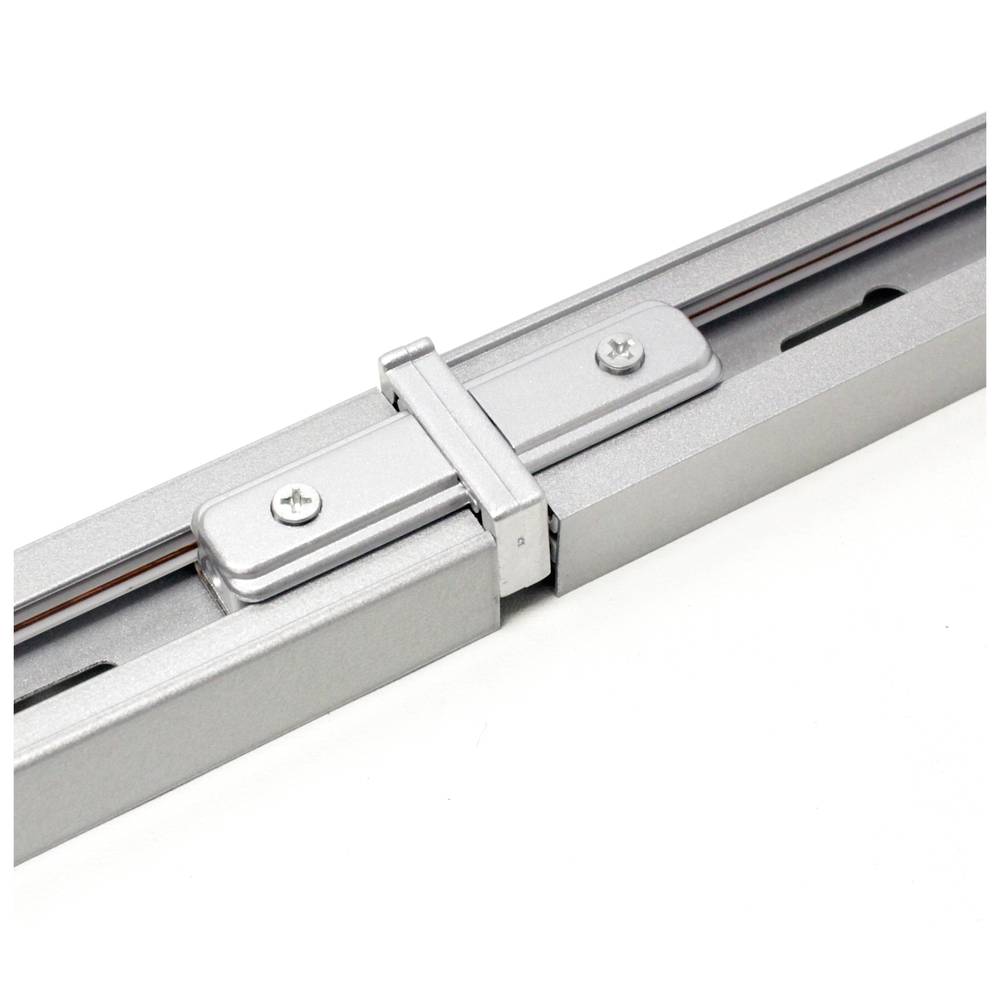 Union splice straight for ceiling light rail lane 1-way gray