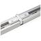 Union splice straight for ceiling light rail lane 1-way gray