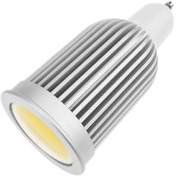 Bombilla LED COB GU10 230VAC 6W 90° 50mm luz cálida