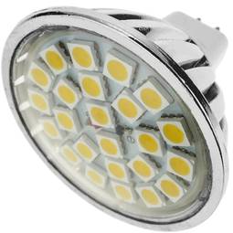 Ampoule LED SMD MR16 12VDC 3.5W 120 ° 50mm lumière chaude